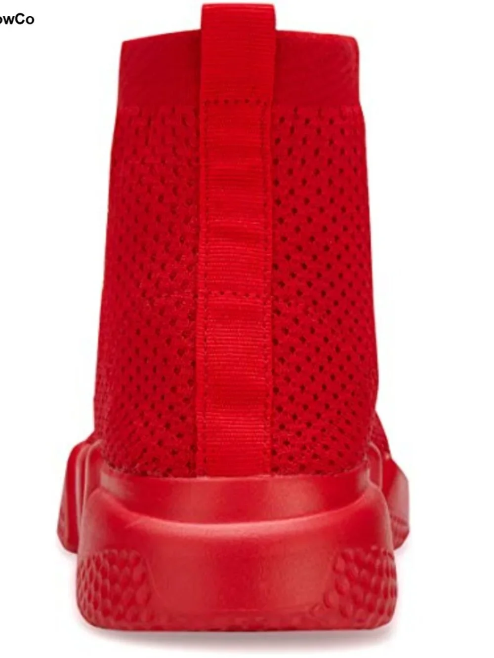 Women's Slip On High Top Sneakers Lightweight Knit Fabric Walking Shoes Gym
